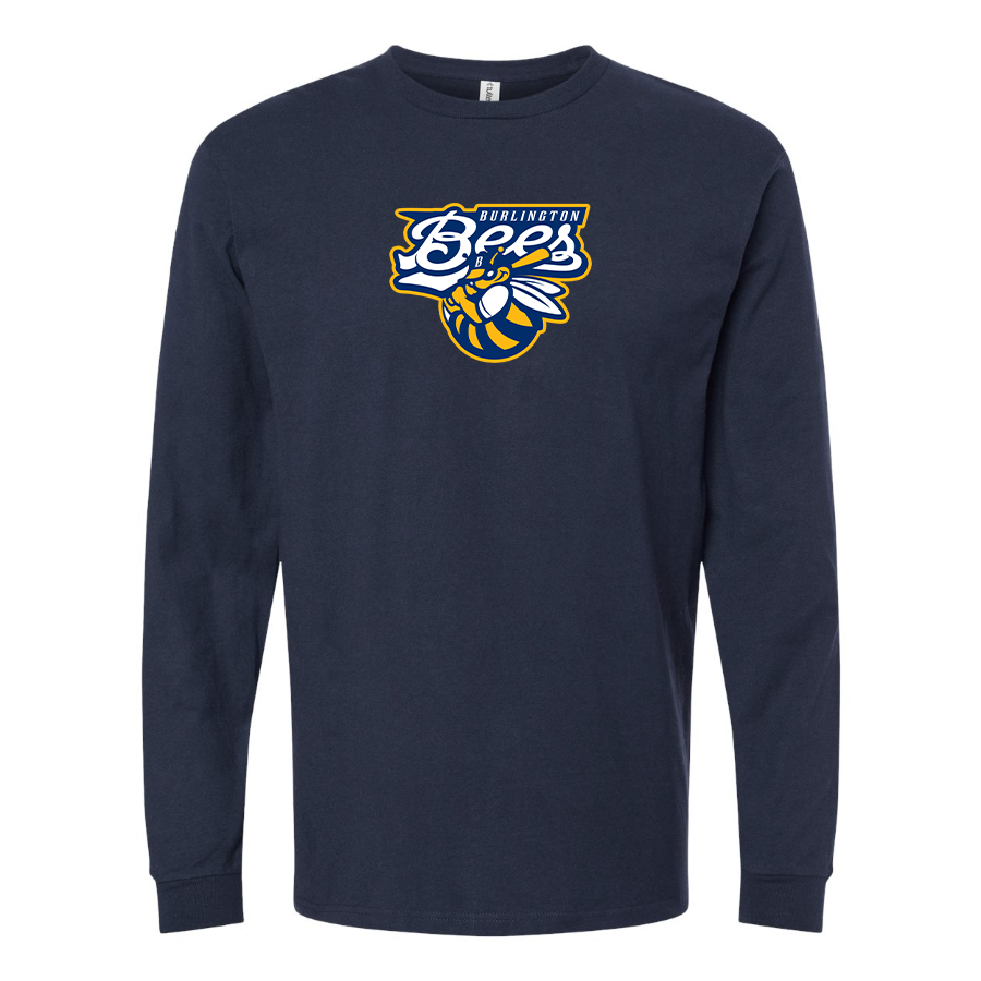 Men's Burlington Bees  Logo Cotton Long Sleeve T-Shirt