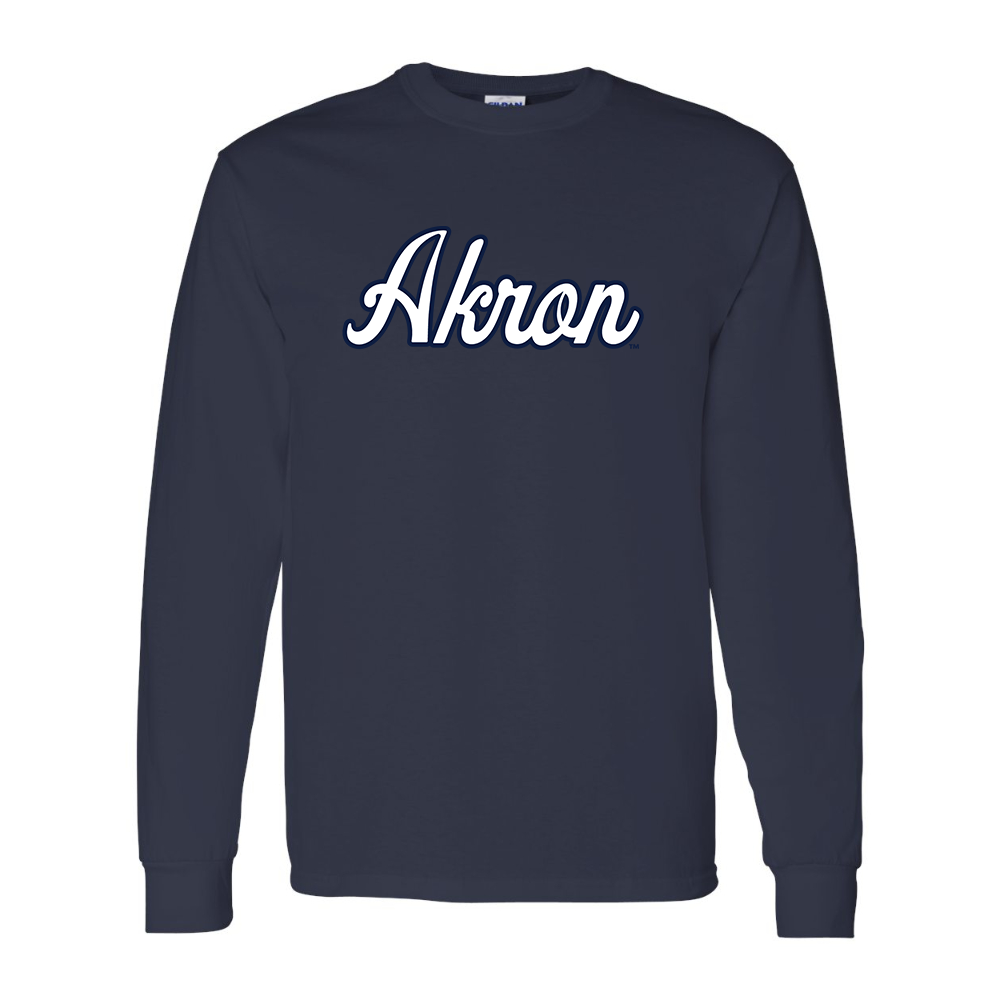 Men's Akron Zips  Gildan Heavy Cotton Long Sleeve T-Shirt