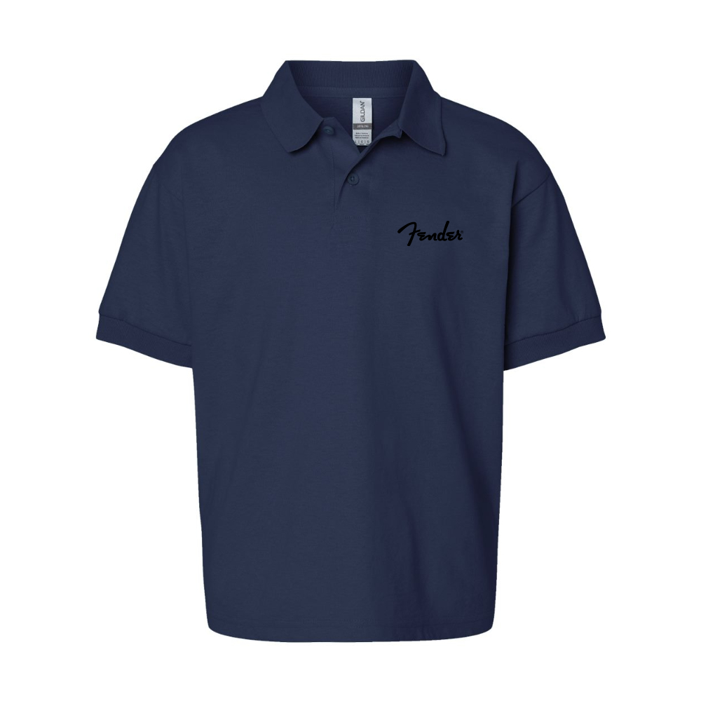 Youth Fender  Gildan Dry Blend Jersey Polo