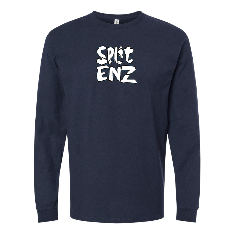 Men's Split Enz Logo  Cotton Long Sleeve T-Shirt