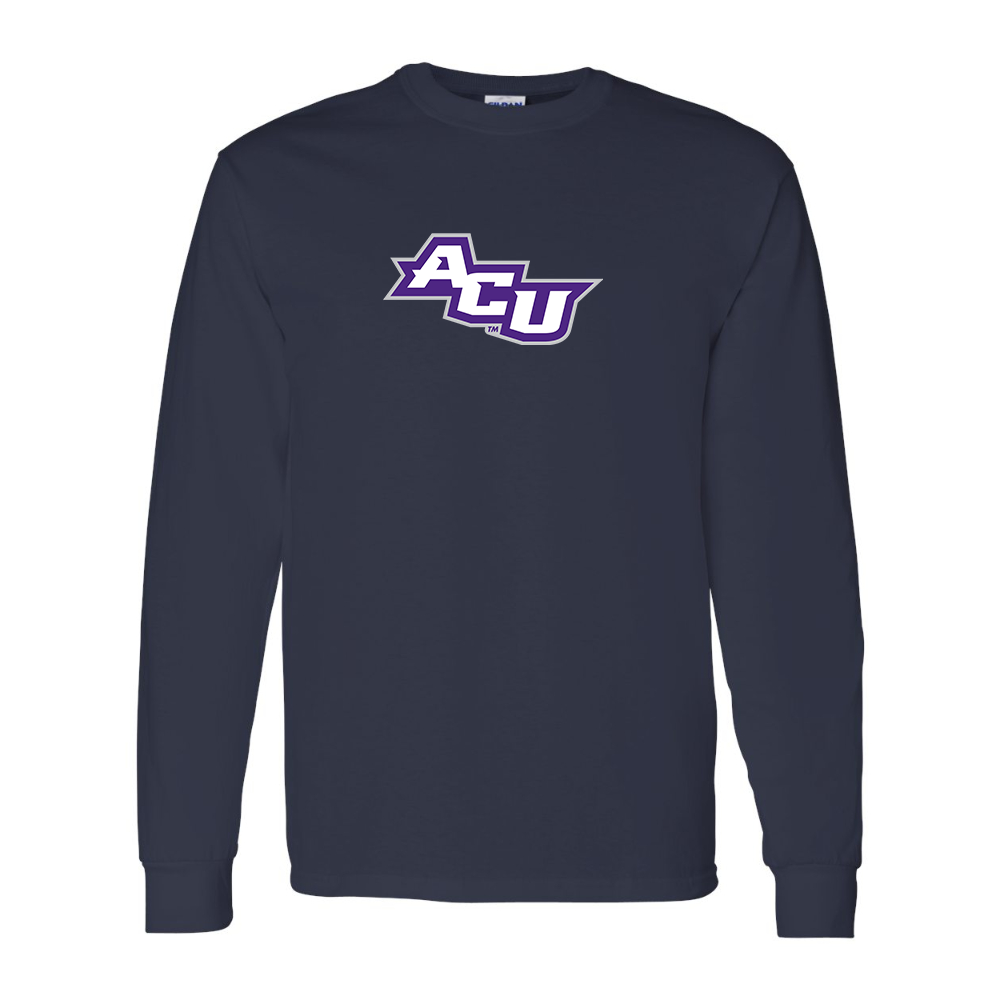 Men's Abilene Christian Wildcats   Gildan Heavy Cotton Long Sleeve T-Shirt