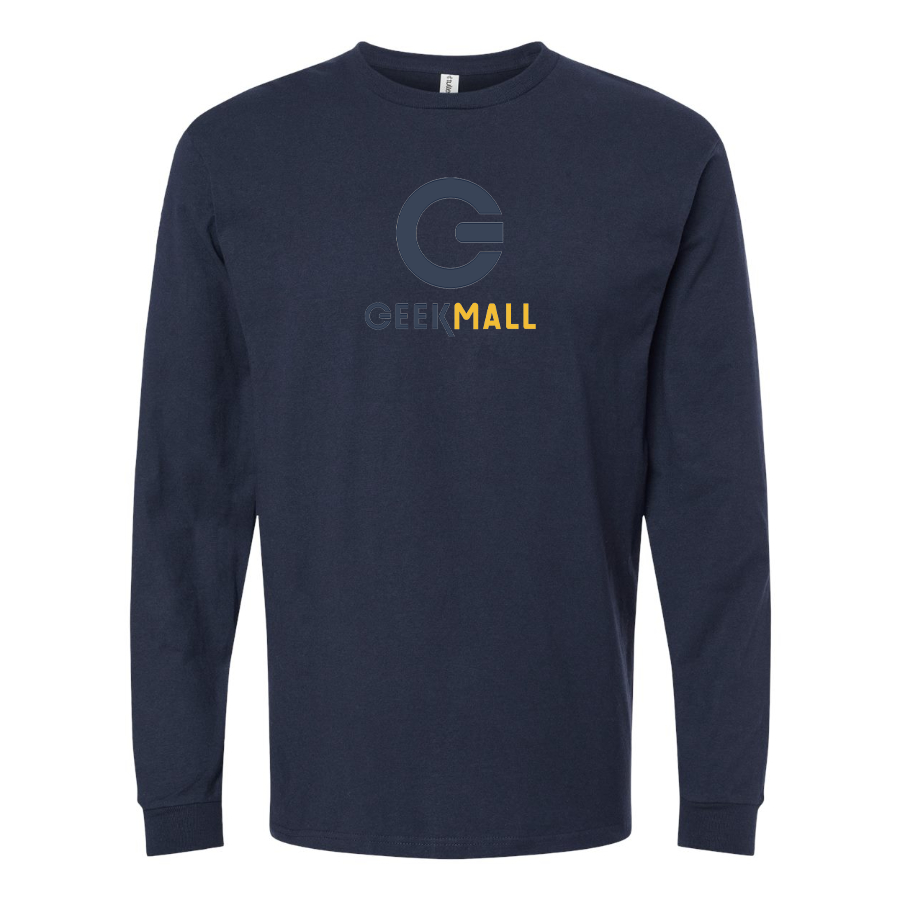 Men's Geekmall Logo  Cotton Long Sleeve T-Shirt