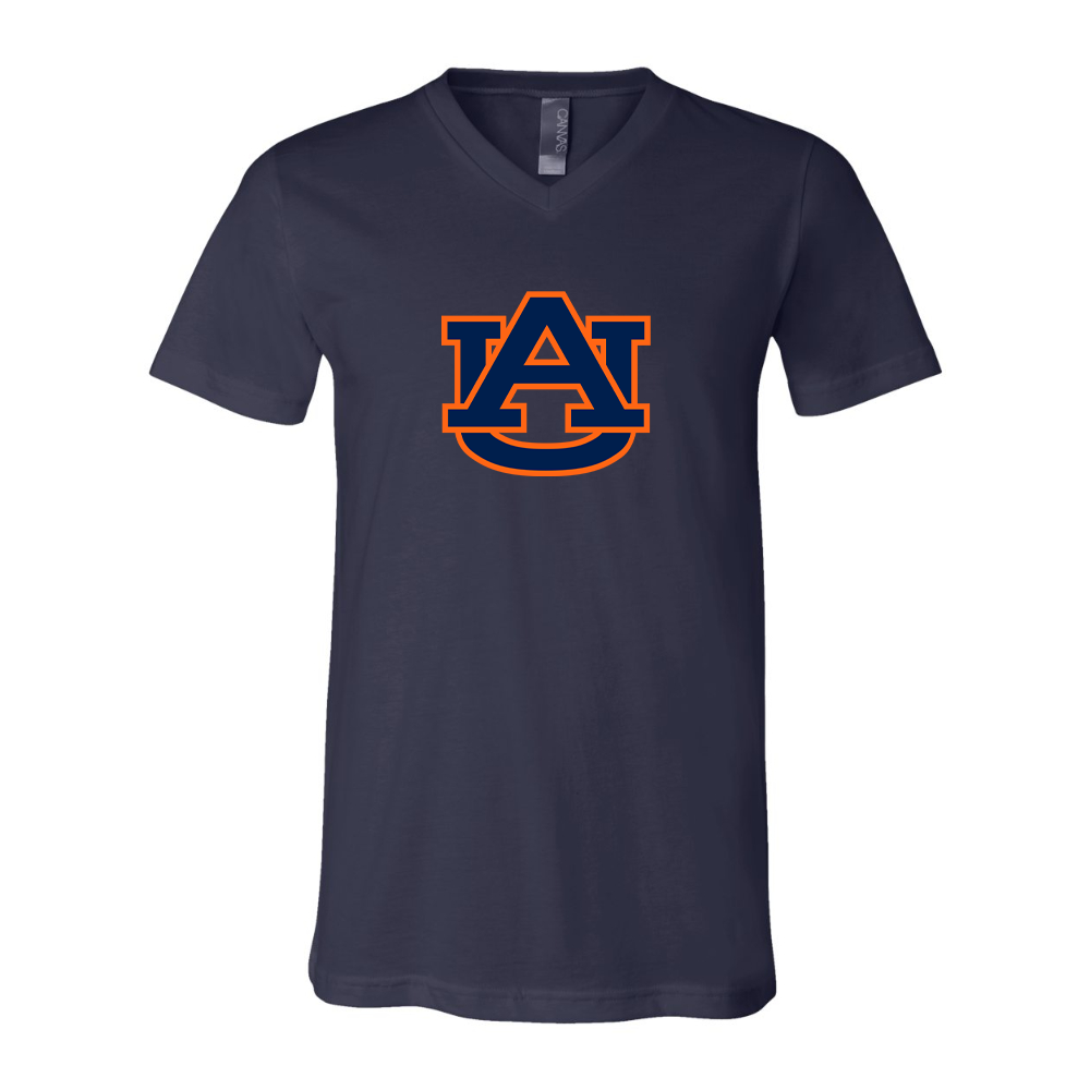 Auburn Tigers BELLA  CANVAS - Jersey V-Neck T-Shirt