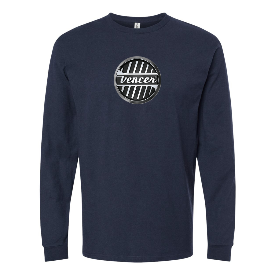 Men's Vencer Logo Cotton Long Sleeve T-Shirt