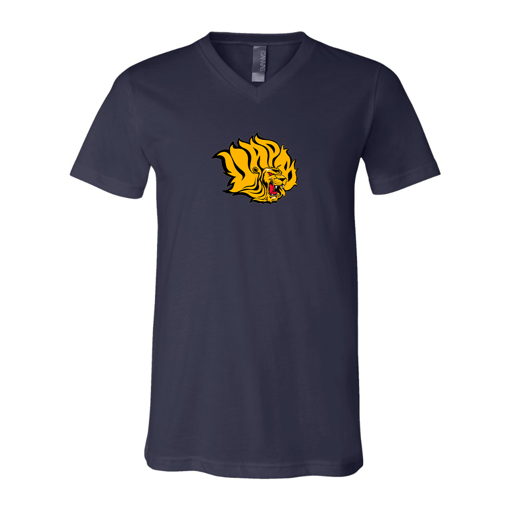 Arkansas PB Golden Lions  BELLA  CANVAS - Jersey V-Neck T-Shirt