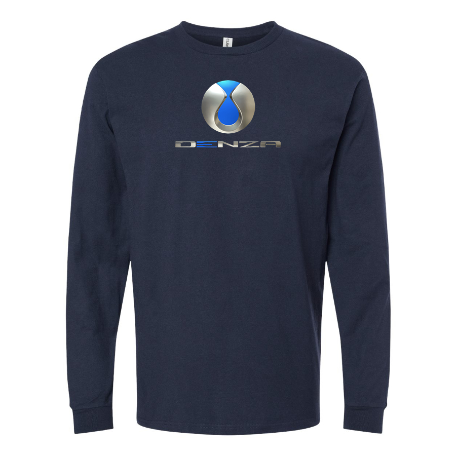 Men's Denza Logo Cotton Long Sleeve T-Shirt