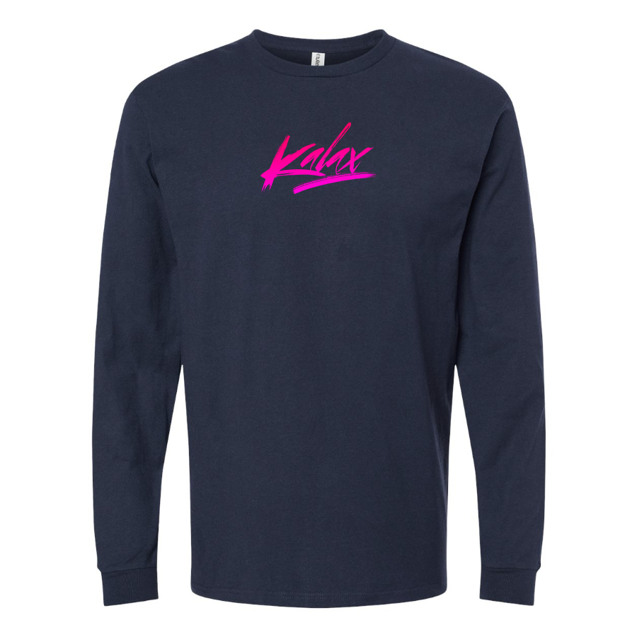 Men's  Kalax Logo  Cotton Long Sleeve T-Shirt