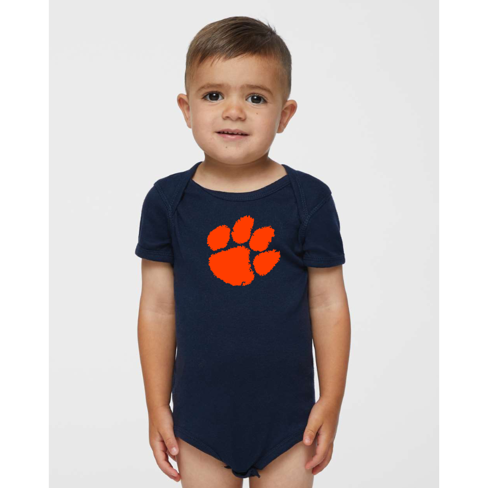 Clemson Tigers  Rabbit Skins Infant Baby Rib Bodysuit
