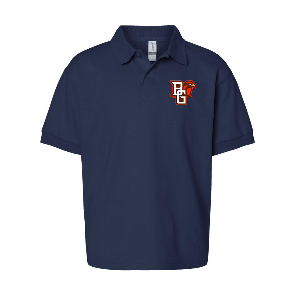 Youth Bowling Green Falcons  Gildan Dry Blend Jersey Polo