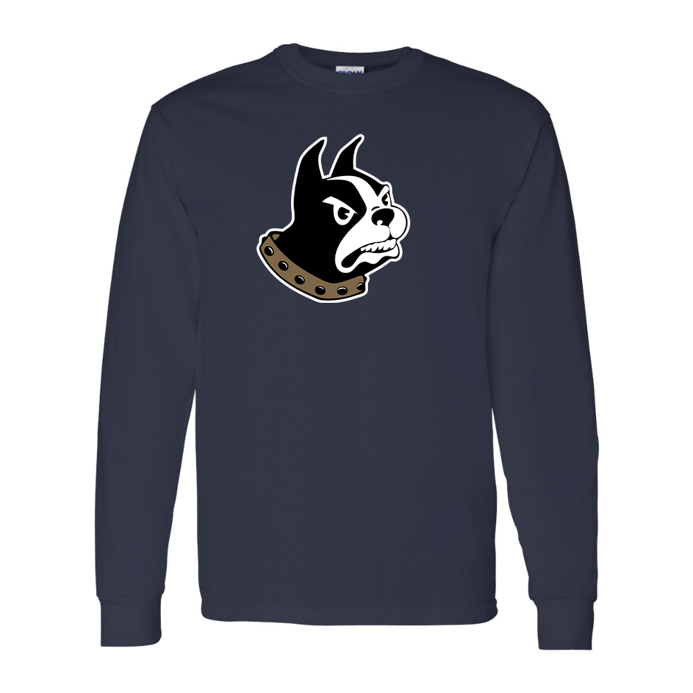 Men's Woffrd Terriers  Gildan Heavy Cotton Long Sleeve T-Shirt