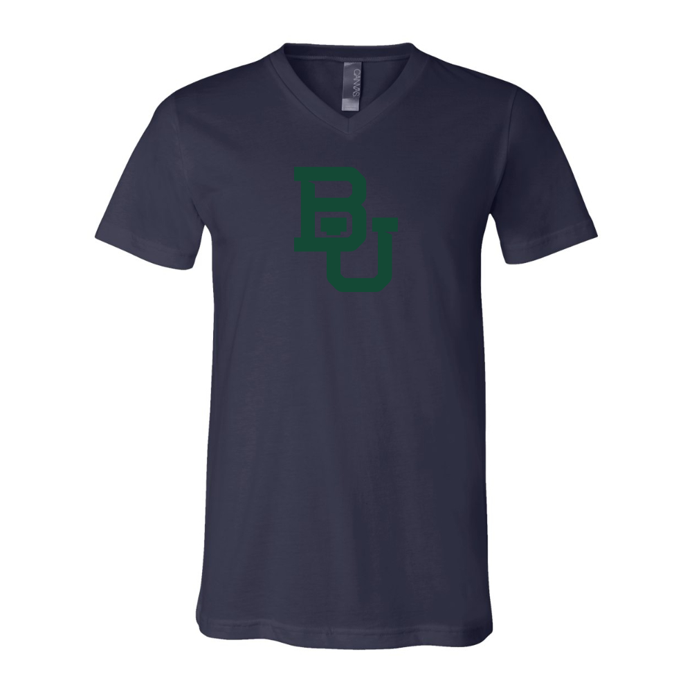 Baylor Bears  BELLA  CANVAS - Jersey V-Neck T-Shirt