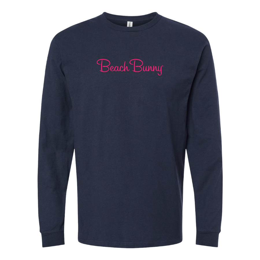Men's Beach Bunny Logo Cotton Long Sleeve T-Shirt