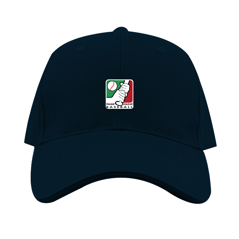 Italian Baseball League Logo  Dad Baseball Cap Hat