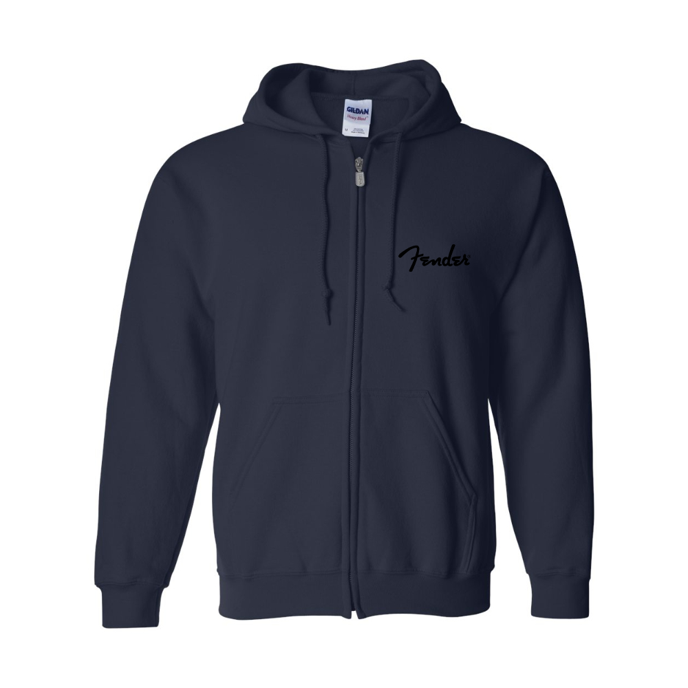 Men's Fender  Gildan  Heavy Blend Full Zip Hooded Sweatshirt