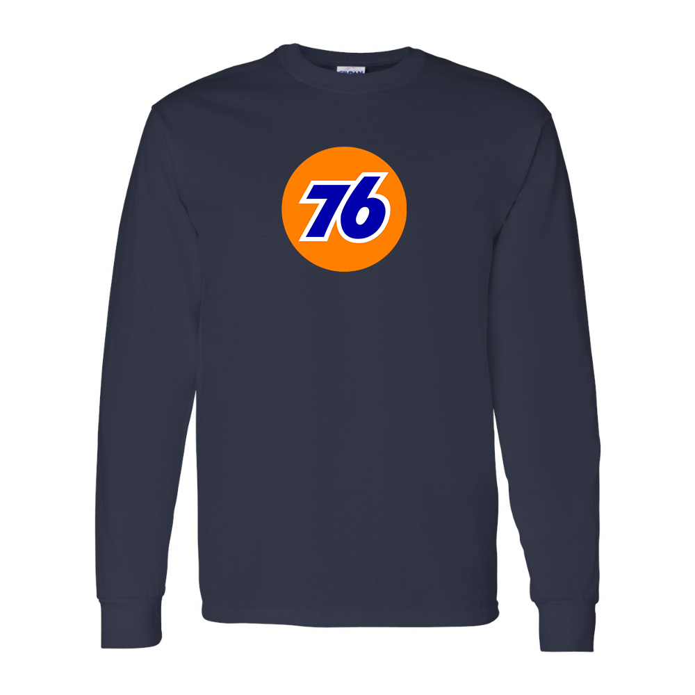 Men's 76 Gas Station Gildan Heavy Cotton Long Sleeve T-Shirt