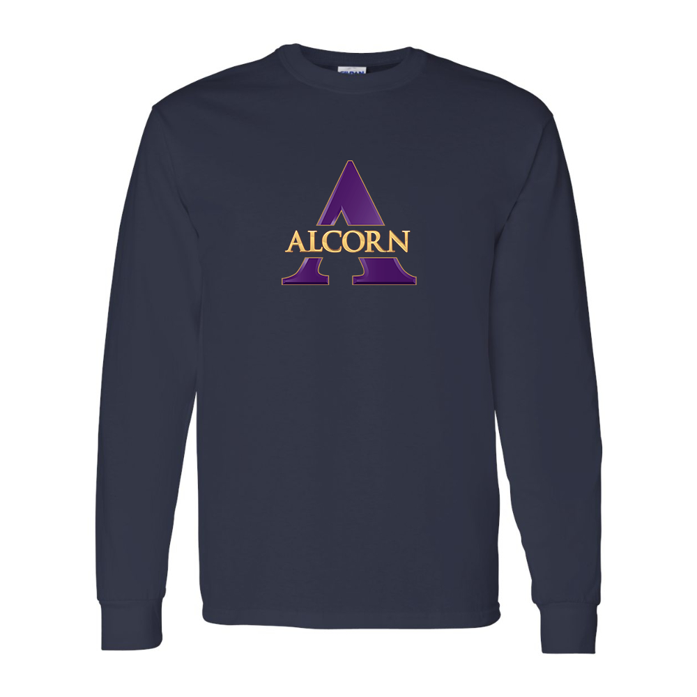 Men's Alcorn State Braves Gildan Heavy Cotton Long Sleeve T-Shirt