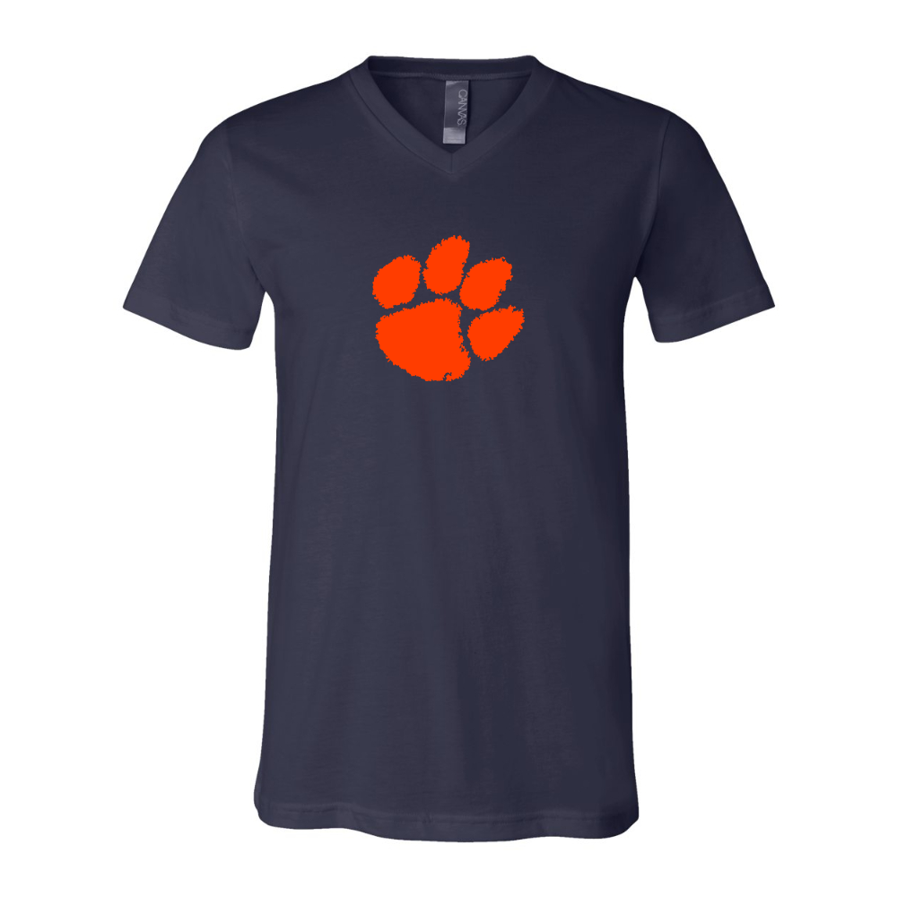 Clemson Tigers  BELLA  CANVAS - Jersey V-Neck T-Shirt