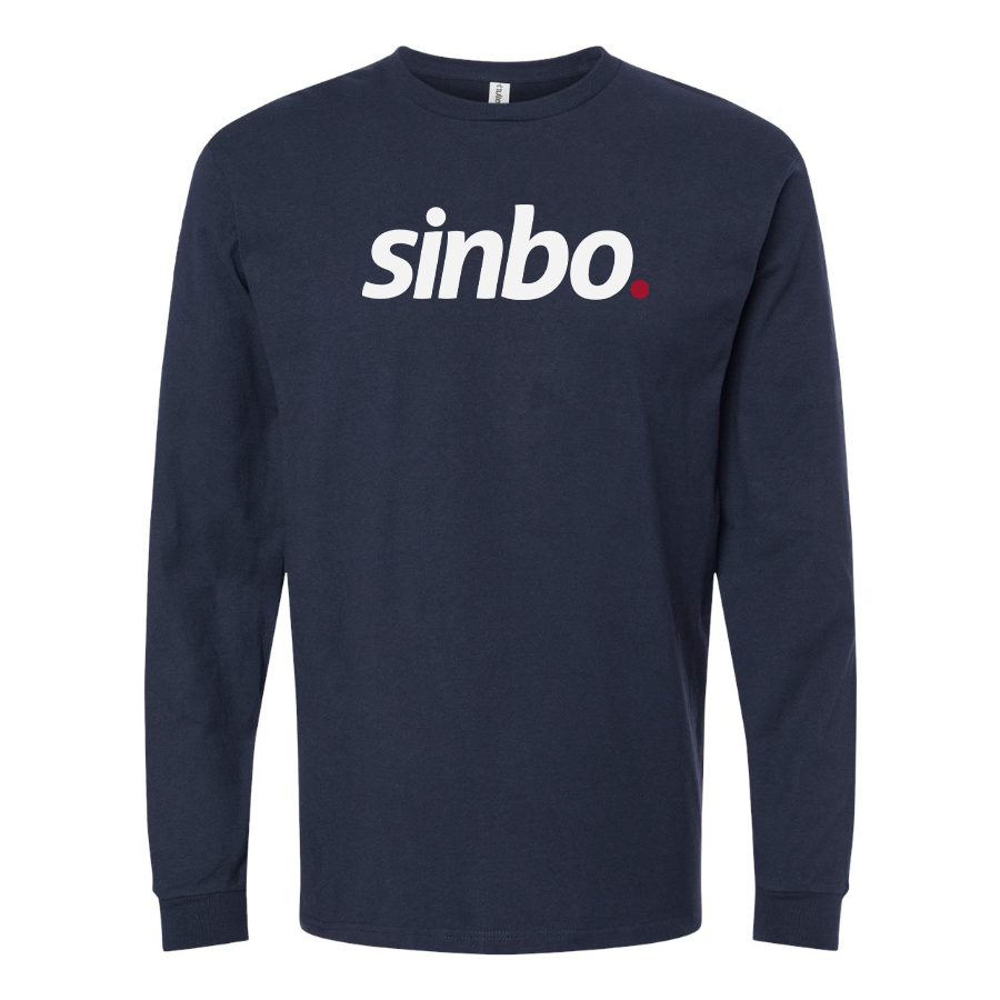 Men's Sinbo Logo Cotton Long Sleeve T-Shirt