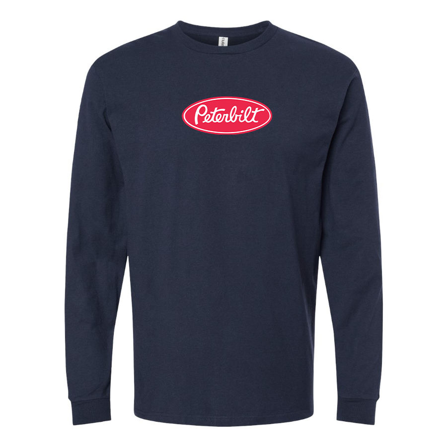 Men's Peterbilt Logo Cotton Long Sleeve T-Shirt
