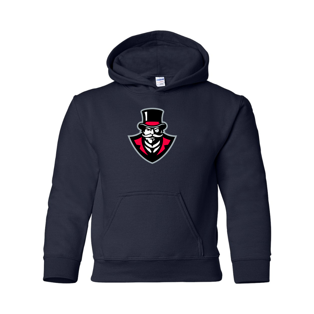 Youth Austin Peay Governors Gildan Heavy Blend  Hooded Sweatshirt