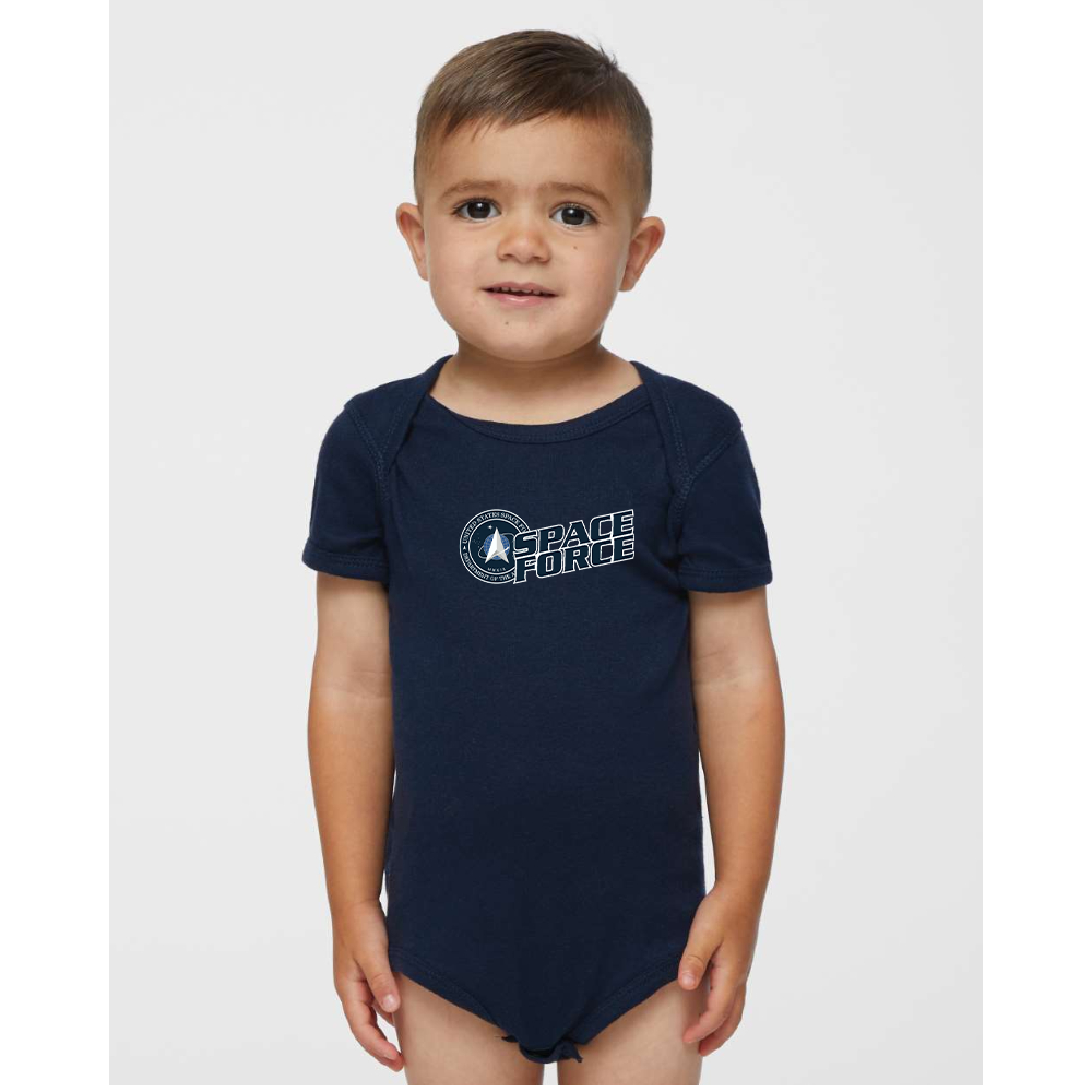 Space Force Rabbit Skins Infant Baby Rib Bodysuit