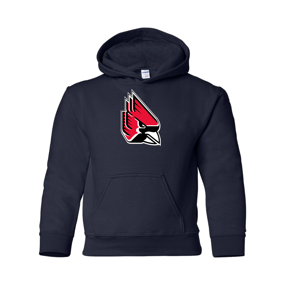 Youth   Ball State Cardinals Gildan Heavy Blend  Hooded Sweatshirt