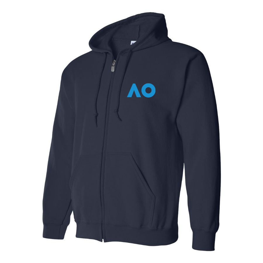 Men's Australian Open Logo Zipper Hoodie