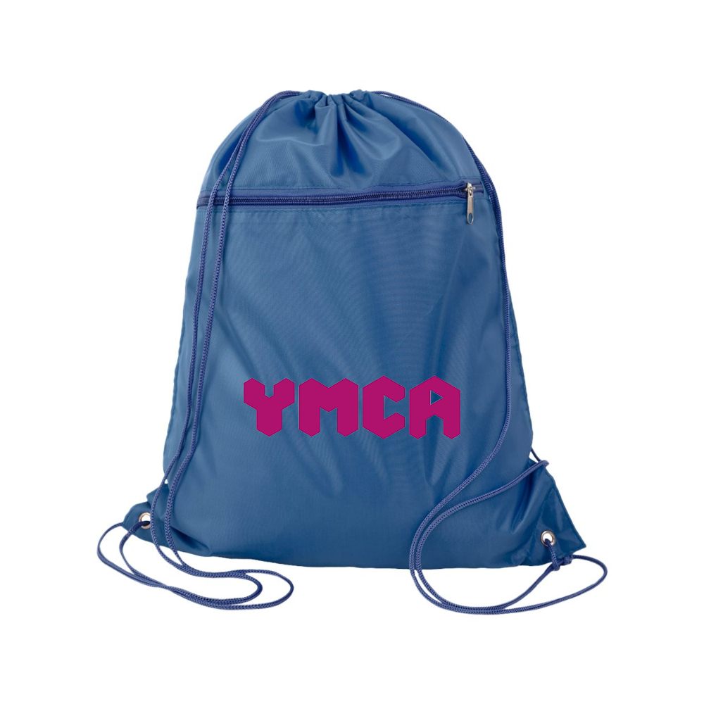 YMCA Mauve Q-Tees - Polyester Cinchpack