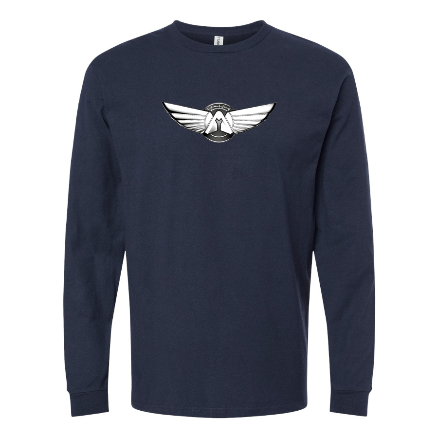 Men's Yuanhang Logo  Cotton Long Sleeve T-Shirt