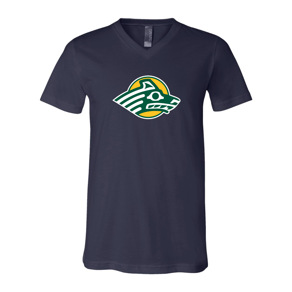 Alaska Anchorage Seawolves   BELLA  CANVAS - Jersey V-Neck T-Shirt