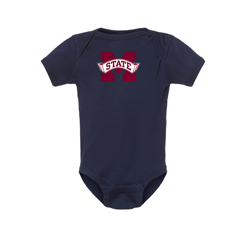 Mississippi State Bulldogs Logo Baby Onesie Romper