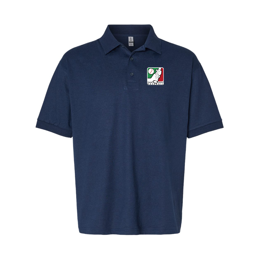 Men's Italian Baseball League Logo Dry Blend Polo