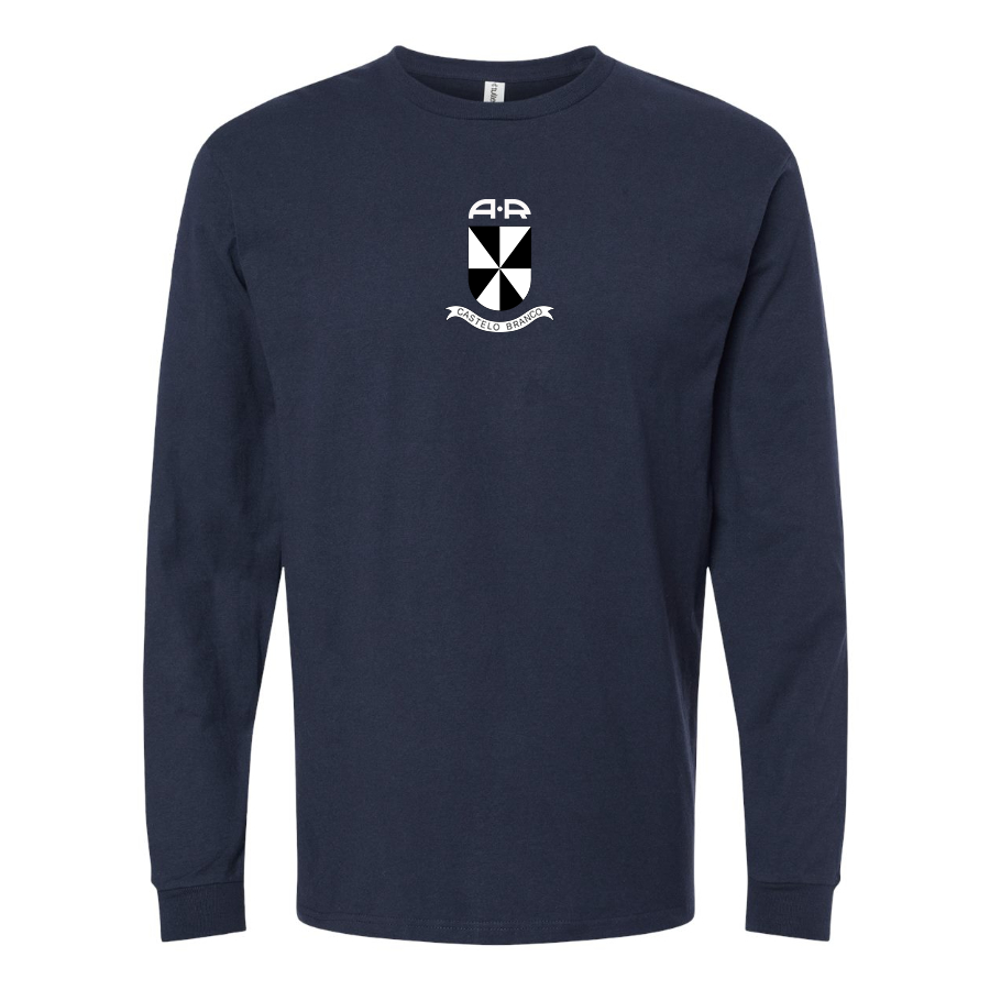 Men's Alcobia e Ribeiro Logo Cotton Long Sleeve T-Shirt