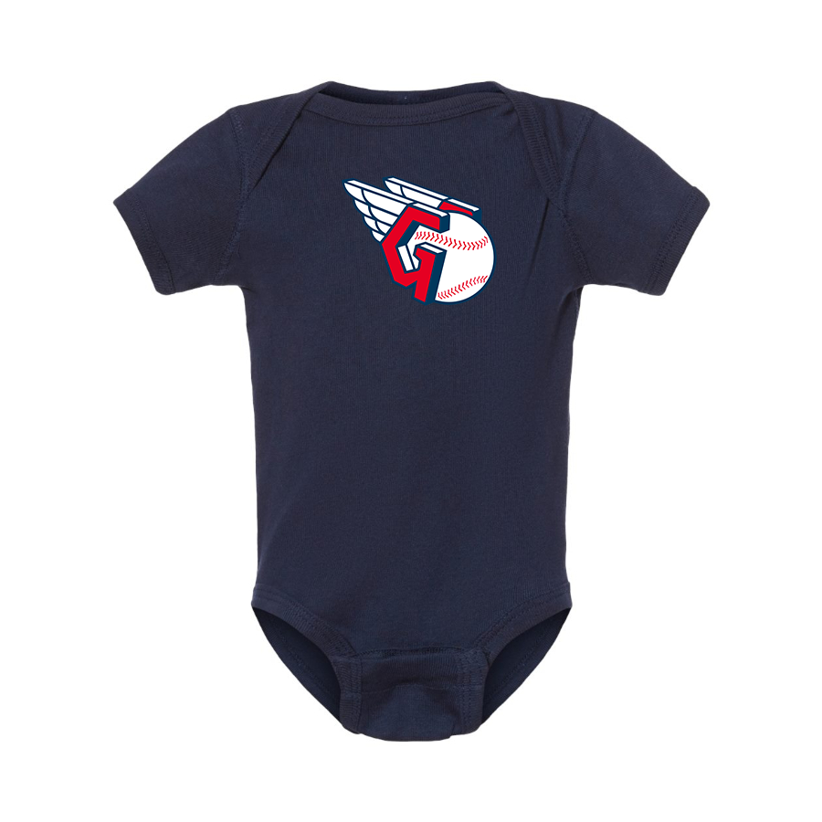 Cleveland Guardians  Logo Baby Onesie Romper