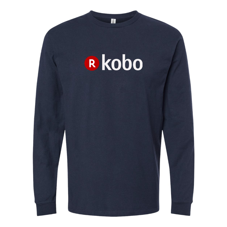 Men's Kobo Logo Cotton Long Sleeve T-Shirt