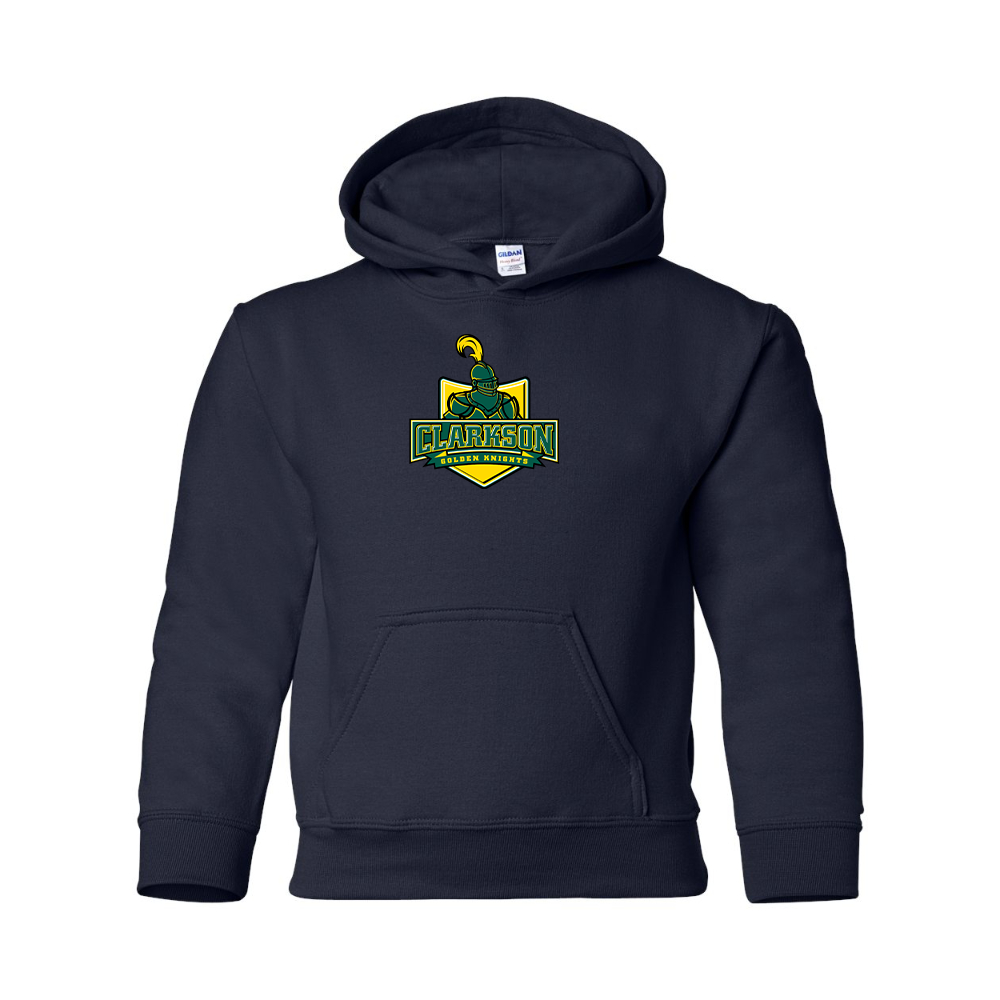 Youth Clarkson Golden Knights Gildan Heavy Blend  Hooded Sweatshirt