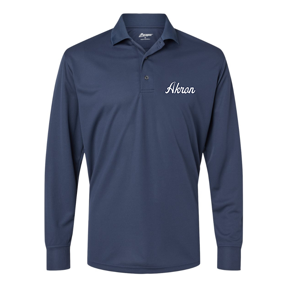 Men's Akron Zips  Paragon Prescott Long Sleeve Polo