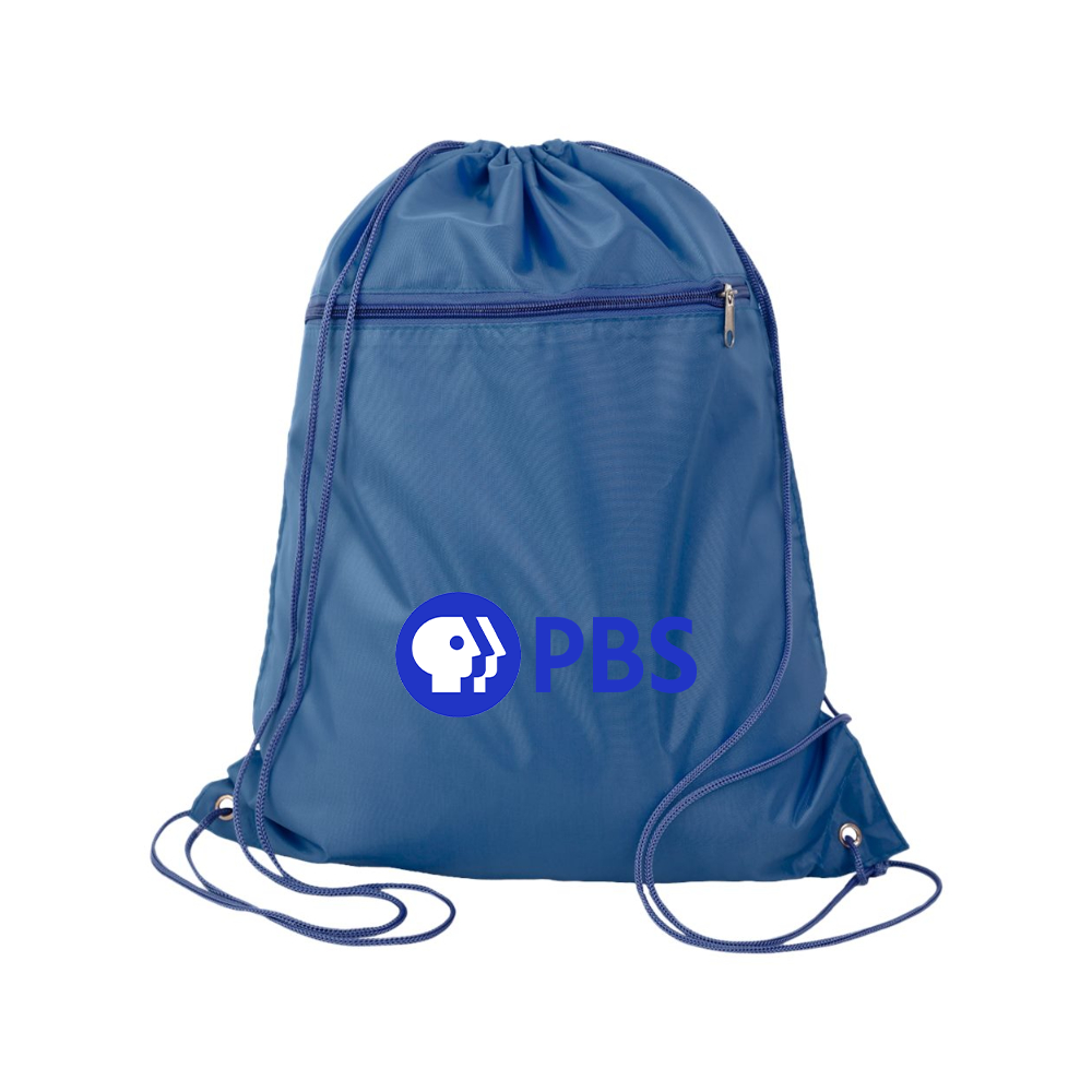 PBS Blue  Q-Tees - Polyester Cinchpack