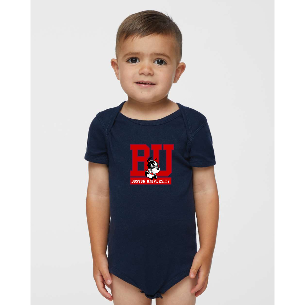 Boston University Terriers Rabbit Skins Infant Baby Rib Bodysuit