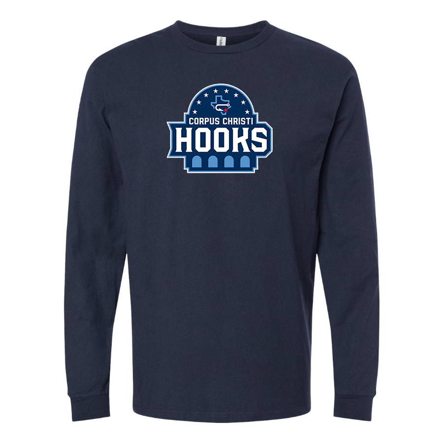 Men's Corpus Christi Hooks Logo Cotton Long Sleeve T-Shirt