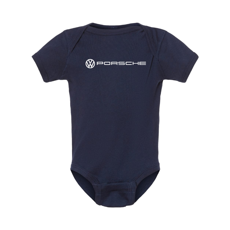 VW Porsche Logo Baby Onesie Romper