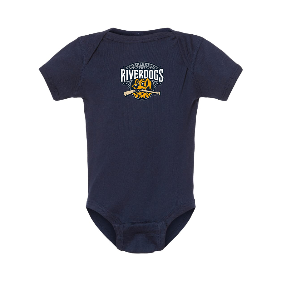 Charleston RiverDogs Logo Baby Onesie Romper