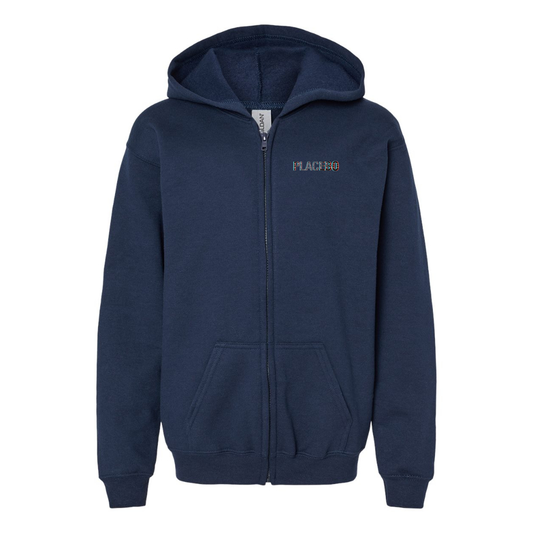 Youth Placebo Gildan Heavy Blend Full Zip Hooded Sweatshirt