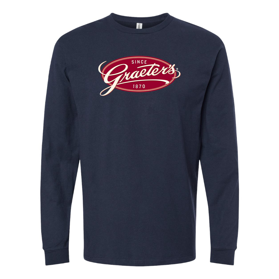 Men's Graeters Logo Cotton Long Sleeve T-Shirt