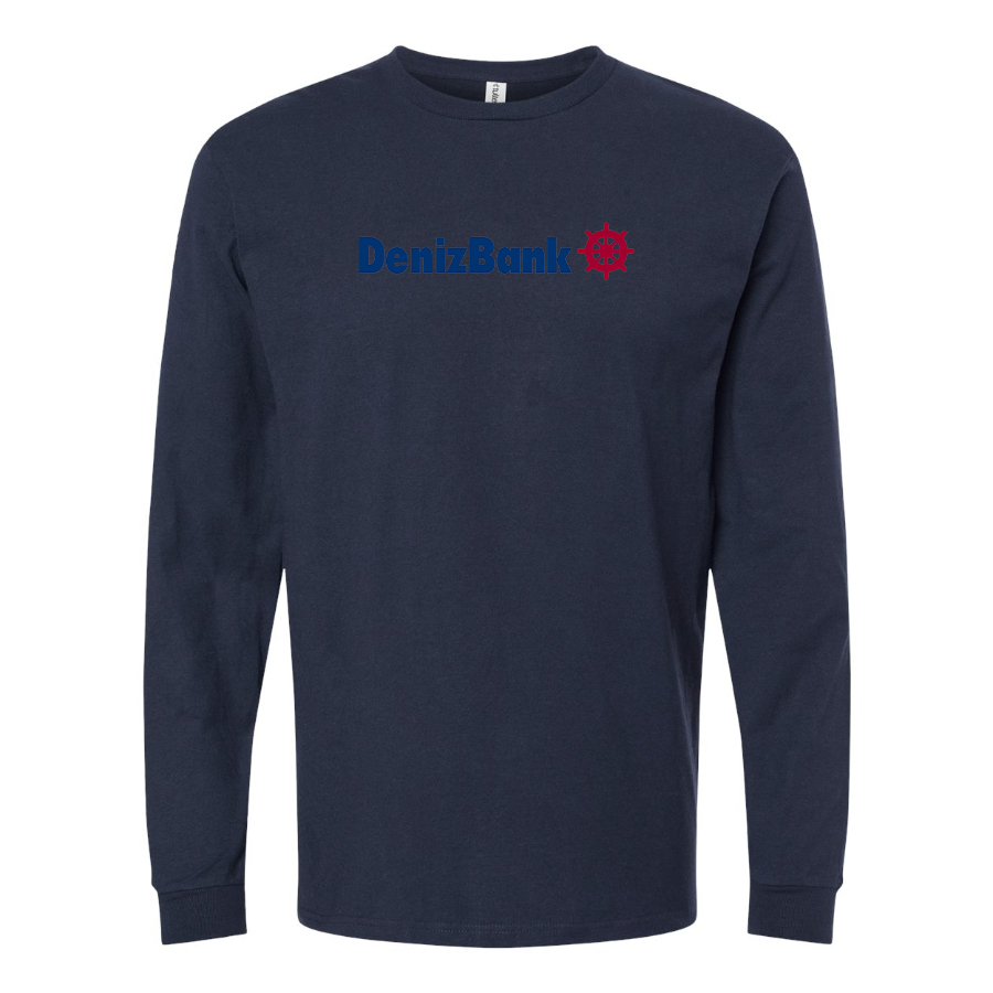 Men's DenizBank Logo Cotton Long Sleeve T-Shirt