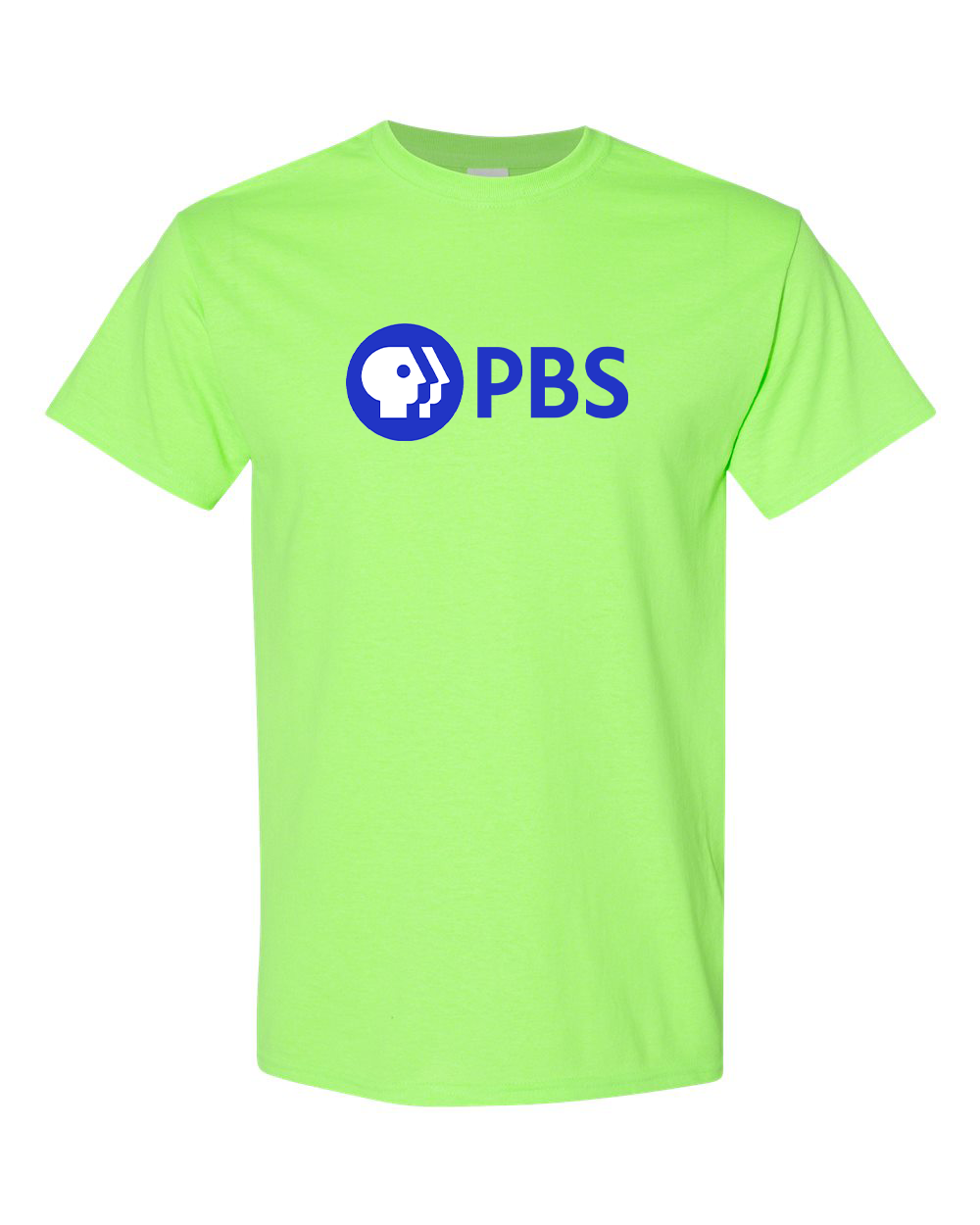 Men's PBS Blue Gildan Heavy Cotton T-Shirt