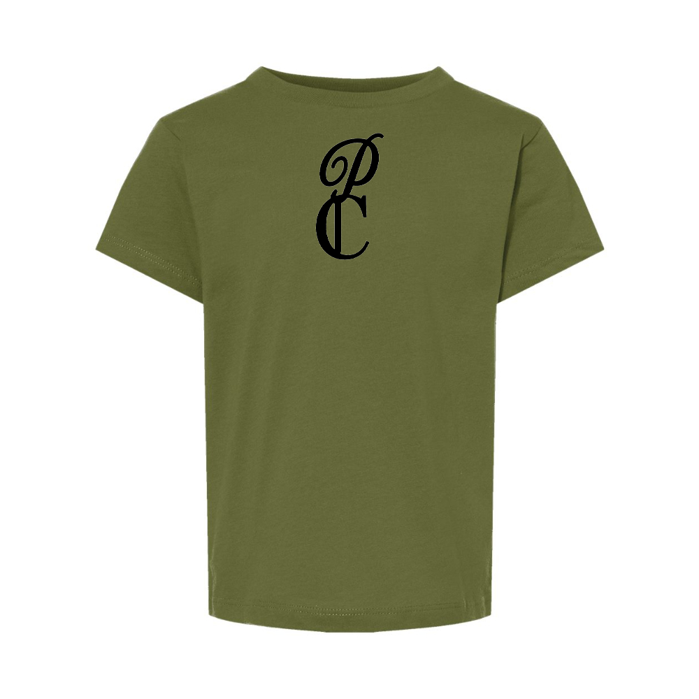 P & C Black BELLA  CANVAS Toddler Jersey Tee