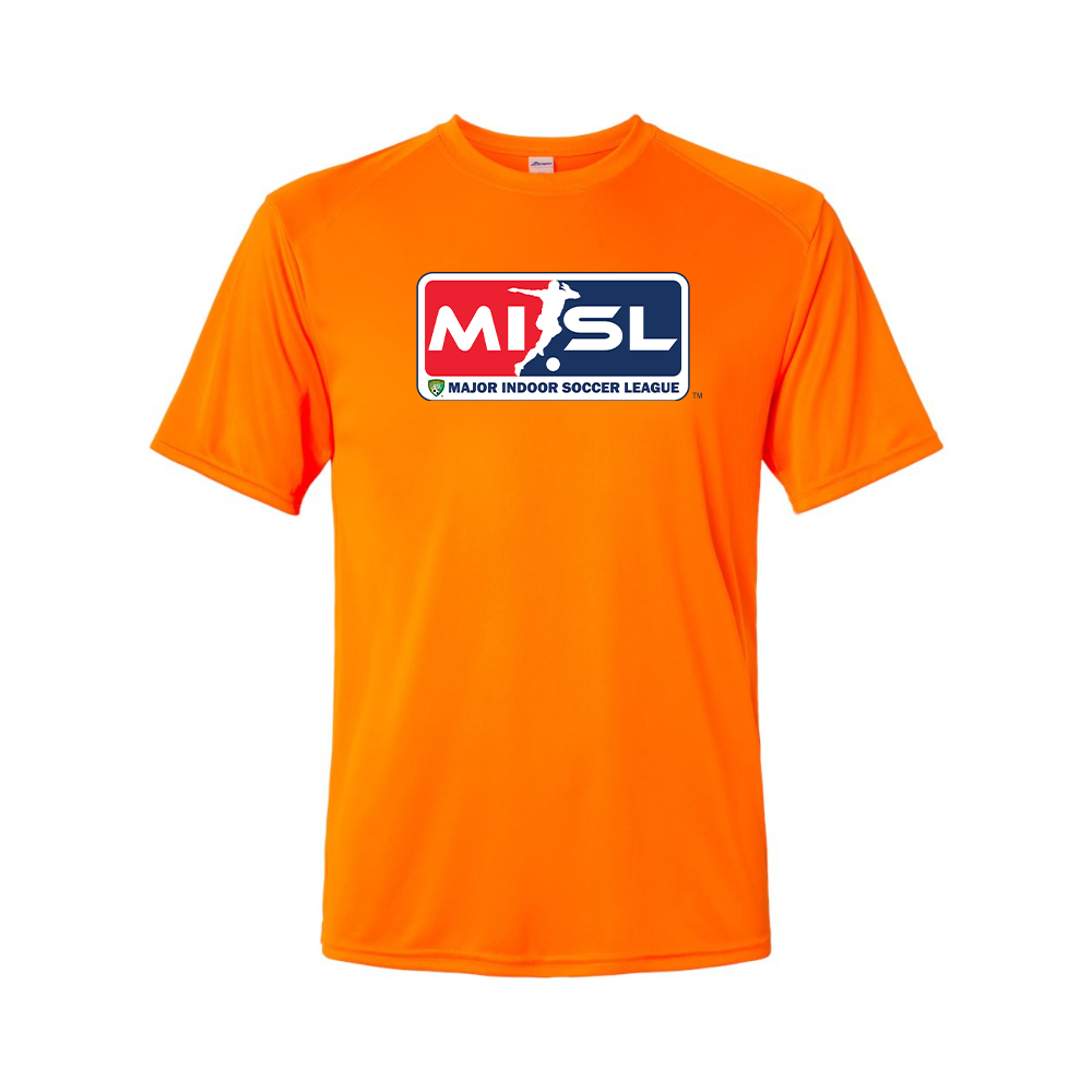 Men's Major Indoor Soccer League Logo Performance T-Shirt