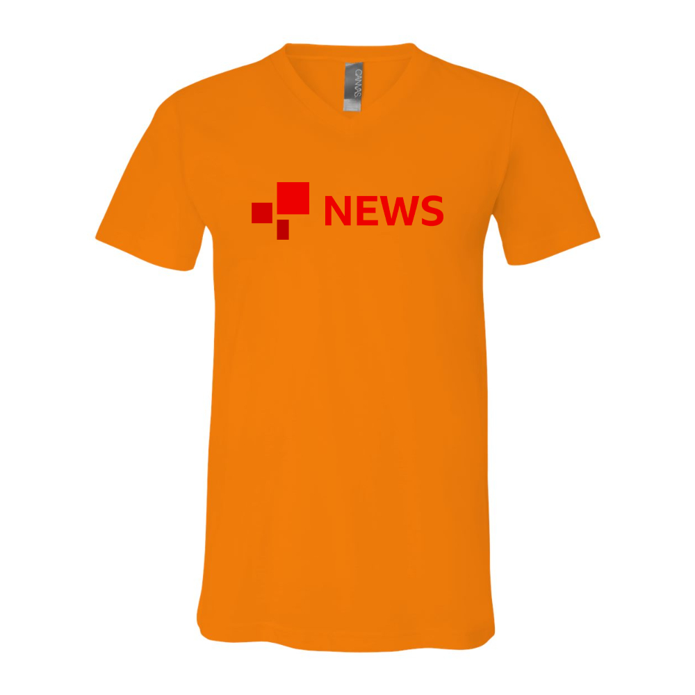 BBC News  BELLA  CANVAS - Jersey V-Neck T-Shirt