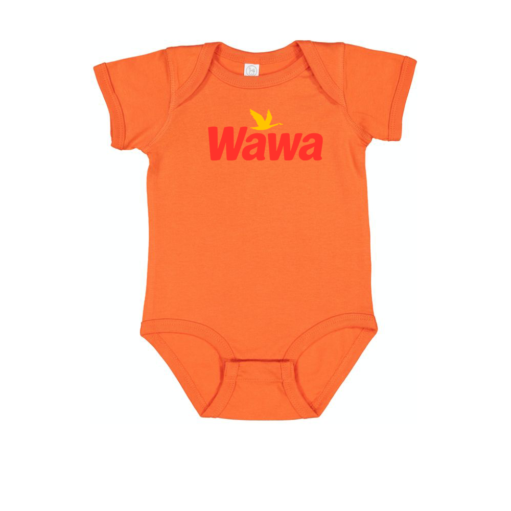 Wawa Gas Station Logo Baby Onesie Romper